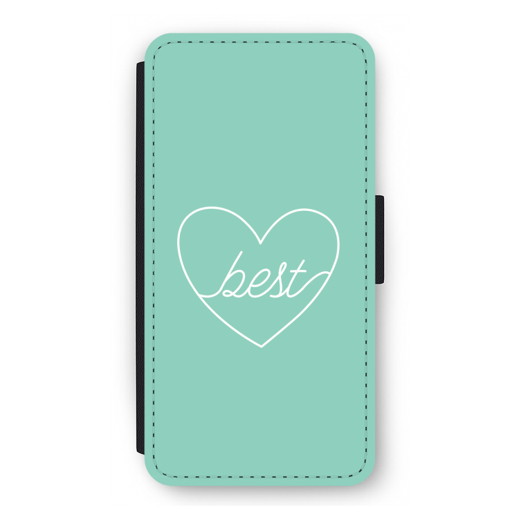 Best heart pastel: iPhone 12 Pro Flip Hoesje