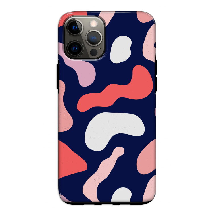 Memphis Shapes Pink: iPhone 12 Pro Tough Case
