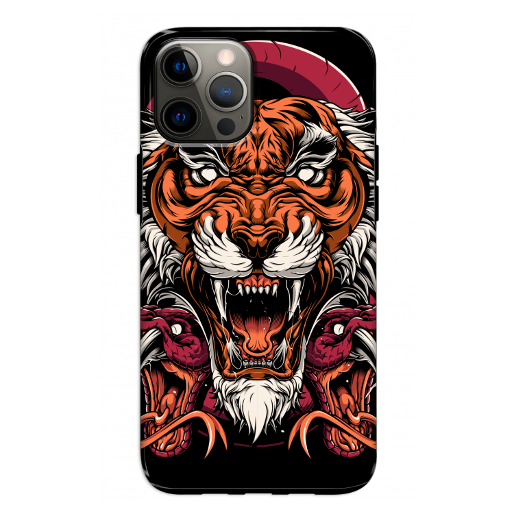 Tiger and Rattlesnakes: iPhone 12 Pro Tough Case