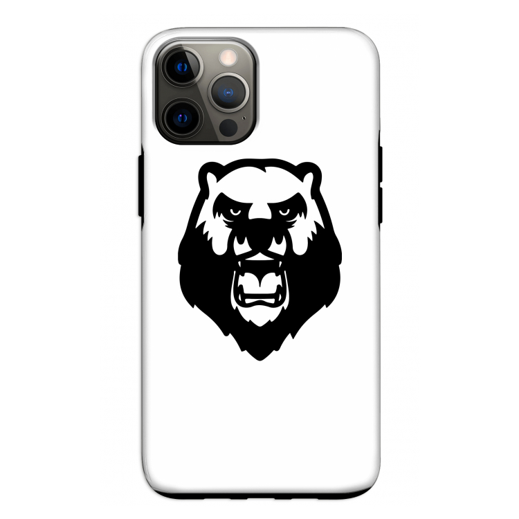 Angry Bear (white): iPhone 12 Pro Tough Case