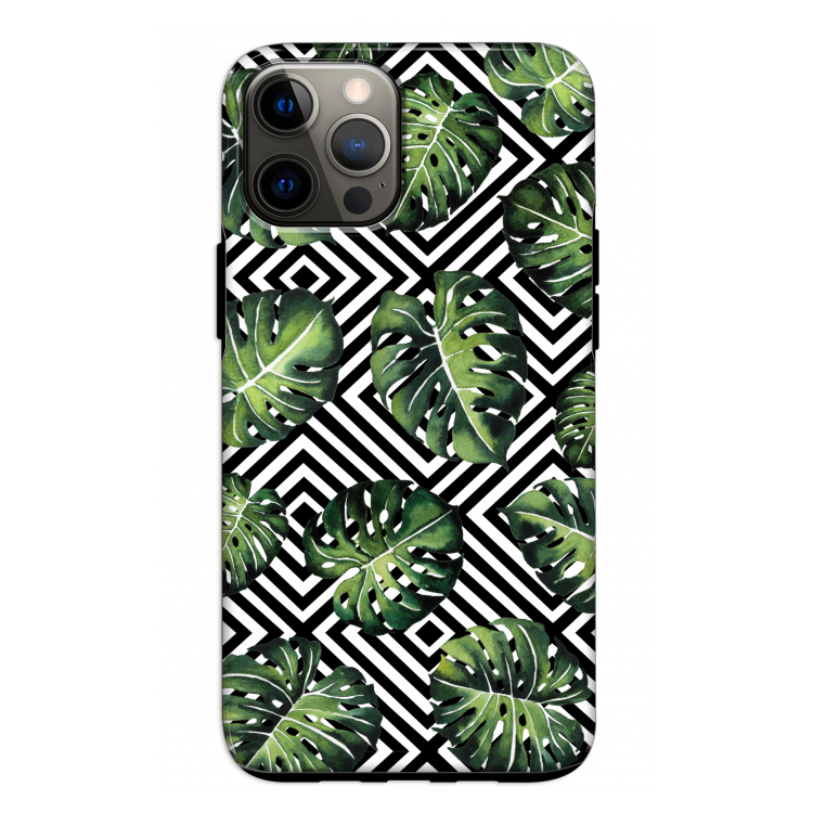 Geometrische jungle: iPhone 12 Pro Tough Case