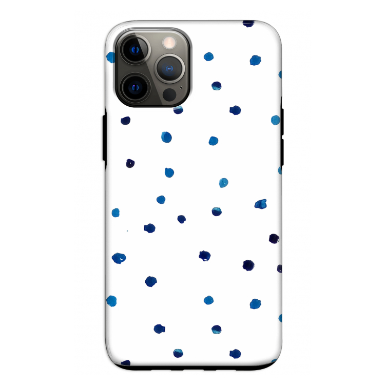 Blauwe stippen: iPhone 12 Pro Tough Case