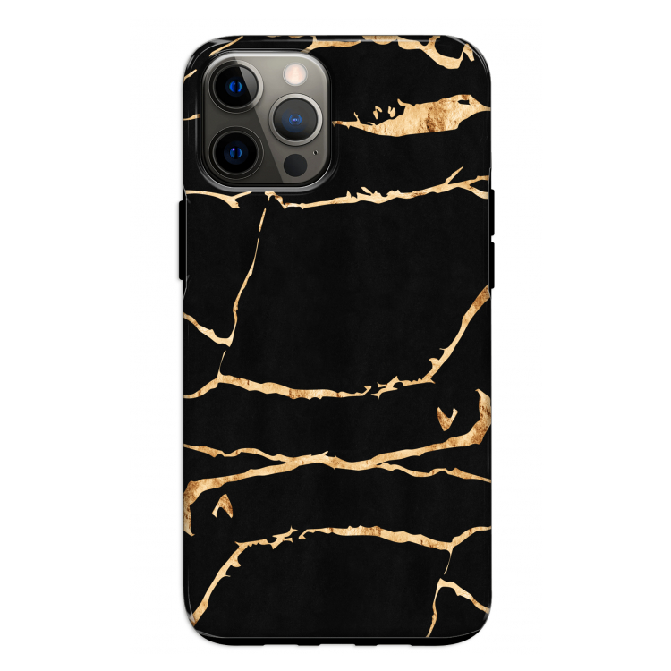 Gouden marmer: iPhone 12 Pro Tough Case