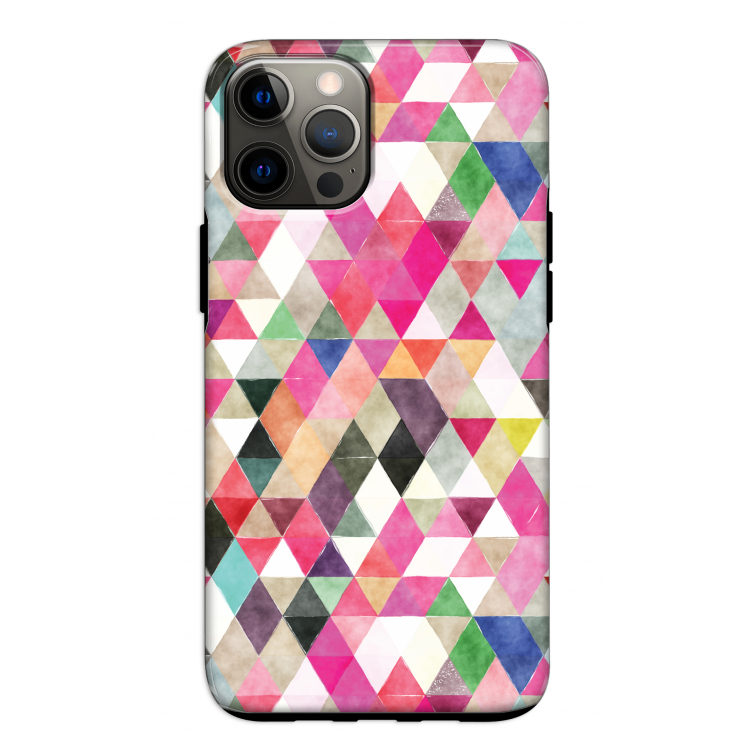Gekleurde driehoekjes: iPhone 12 Pro Tough Case