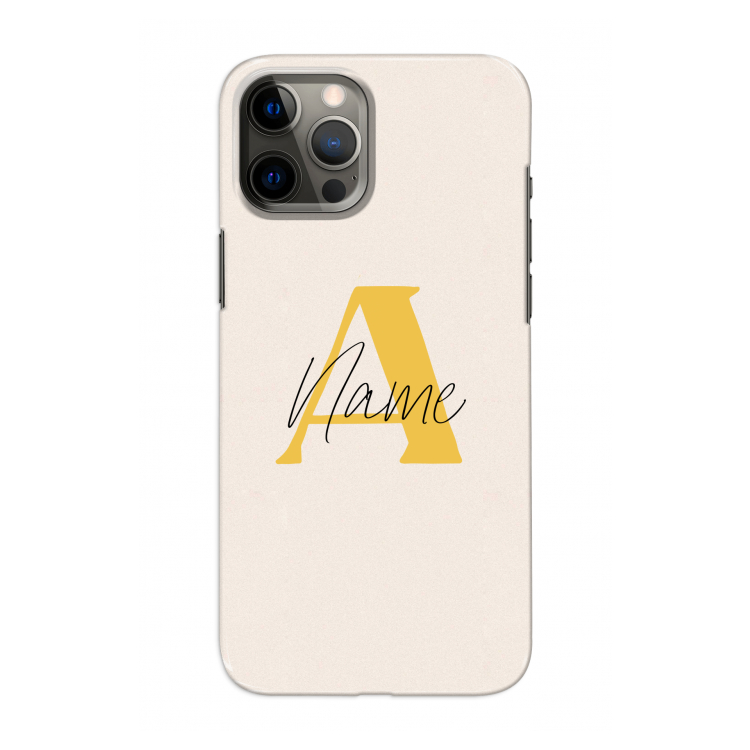 Amber Script: Volledig geprint iPhone 12 Pro Hoesje