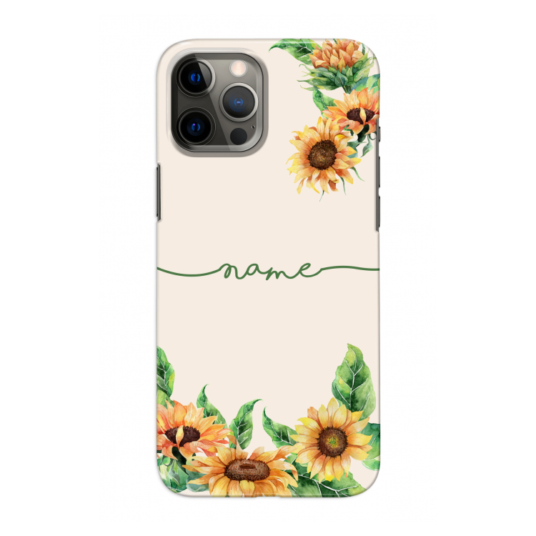 Zonnebloemen: Volledig geprint iPhone 12 Pro Hoesje