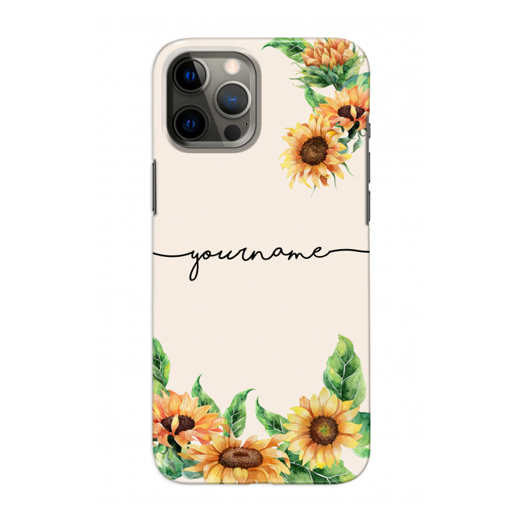 Zonnebloemen: Volledig geprint iPhone 12 Pro Hoesje