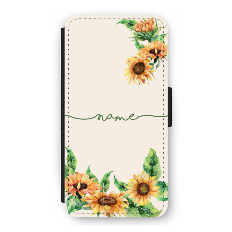 Zonnebloemen: iPhone 12 Pro Flip Hoesje