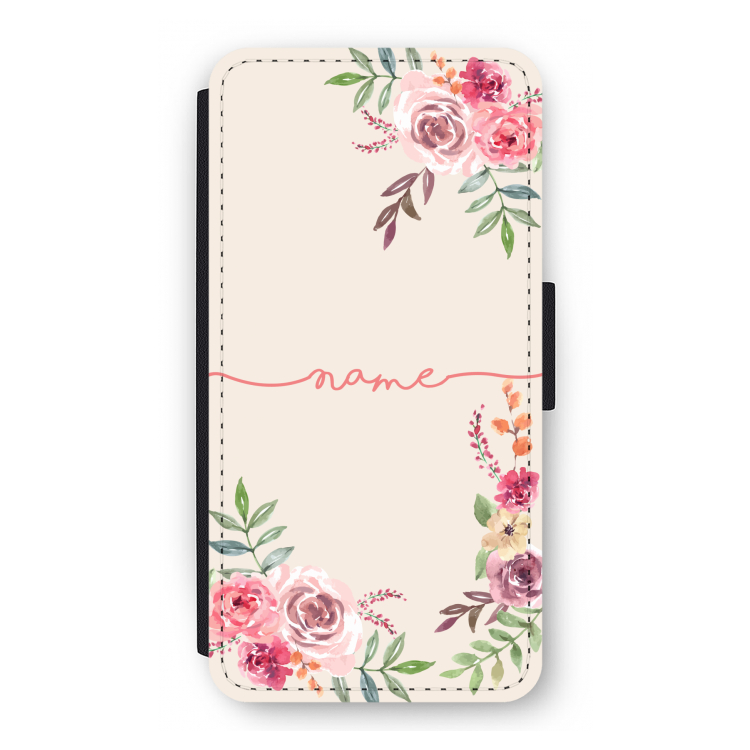 Rozen: iPhone 12 Pro Flip Hoesje