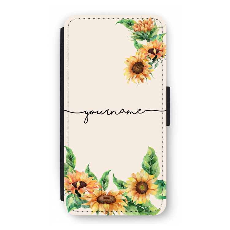 Zonnebloemen: iPhone 12 Pro Flip Hoesje