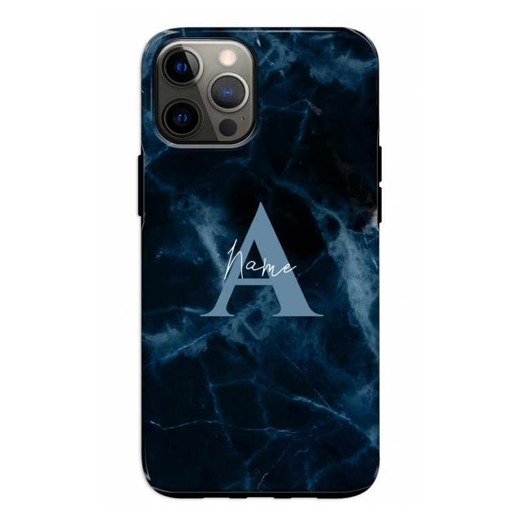 Midnight Marble: iPhone 12 Pro Tough Case