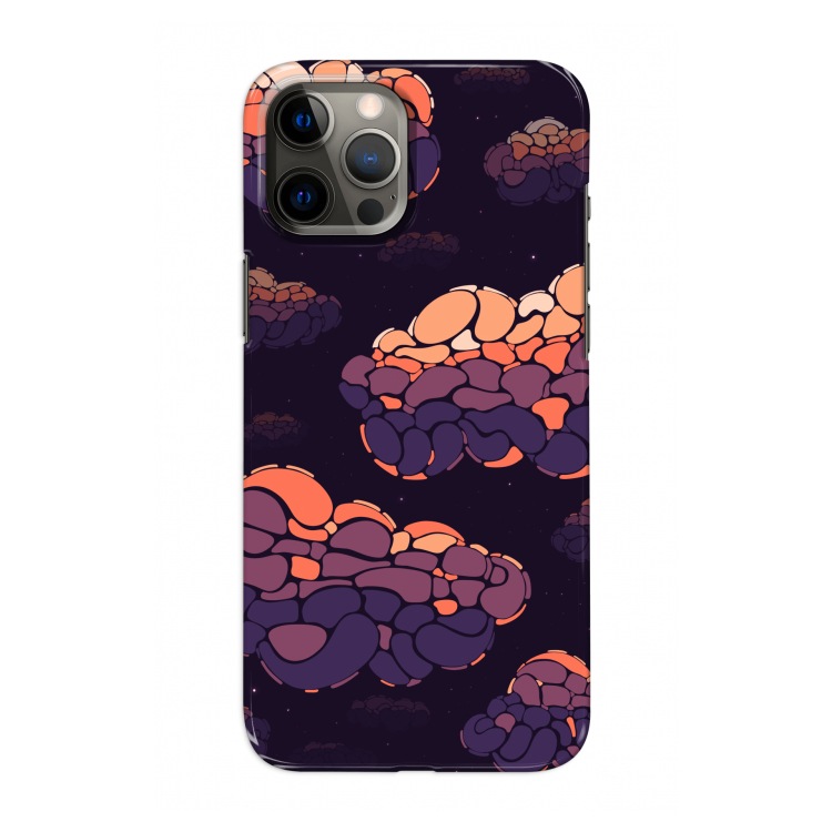 Patroon Wolken: Volledig geprint iPhone 12 Pro Hoesje
