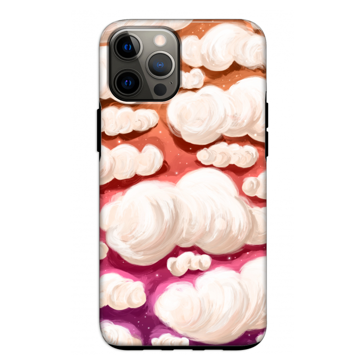 Katoen Wolken: iPhone 12 Pro Tough Case