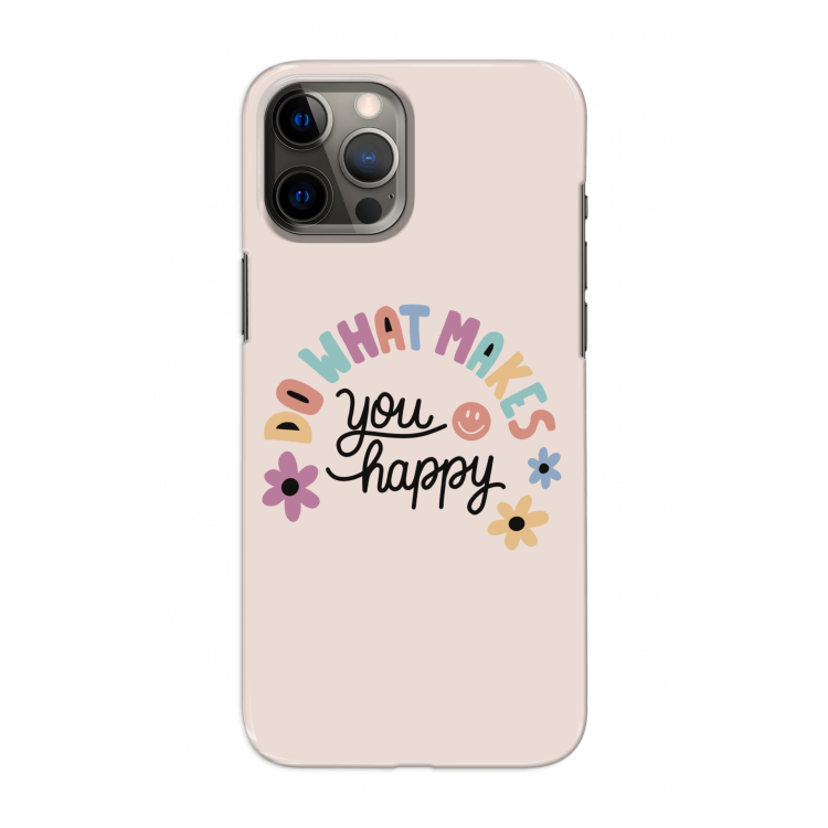 Happy days: Volledig geprint iPhone 12 Pro Hoesje