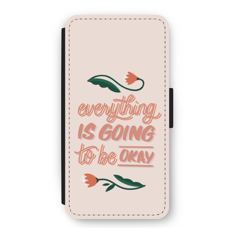 Optimistic flower girl: iPhone 12 Pro Flip Hoesje