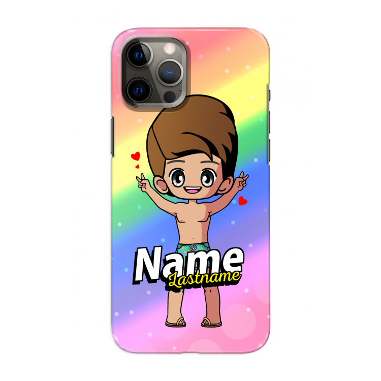 Chibi Maker man: Volledig geprint iPhone 12 Pro Hoesje