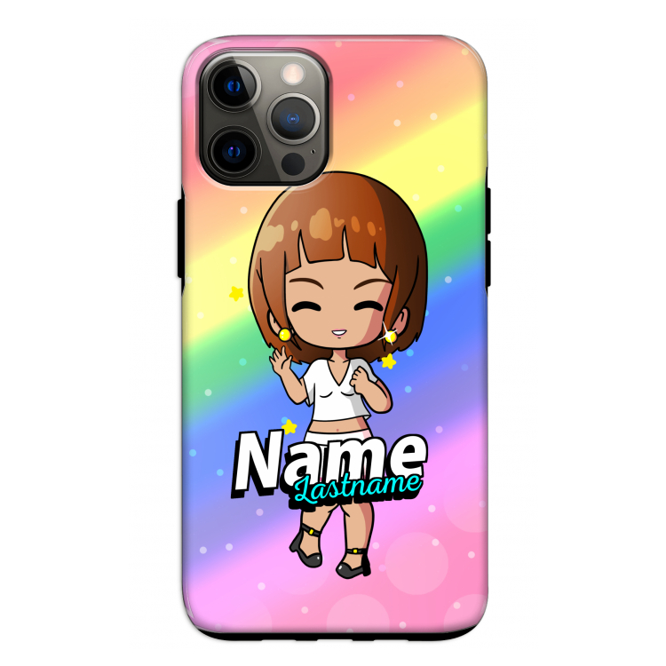 Chibi Maker vrouw: iPhone 12 Pro Tough Case