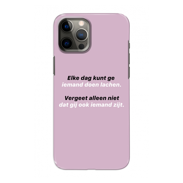 gij zijt ook iemand: Volledig geprint iPhone 12 Pro Hoesje