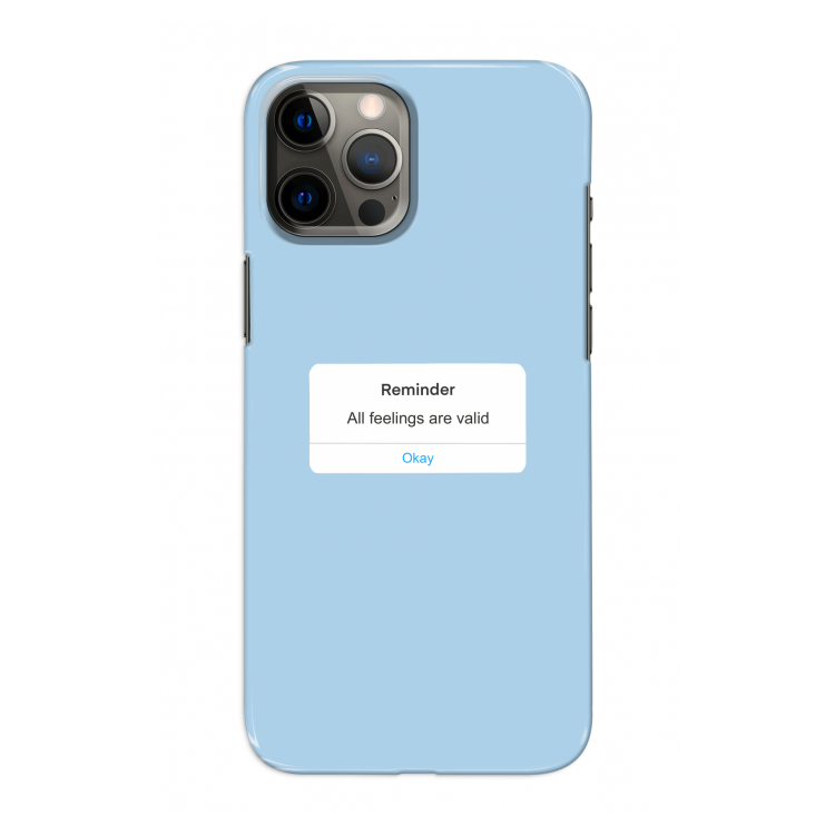 Reminder: Volledig geprint iPhone 12 Pro Hoesje