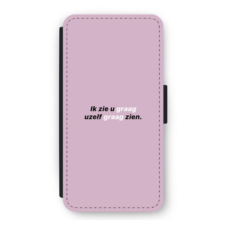 uzelf graag zien: iPhone 12 Pro Flip Hoesje
