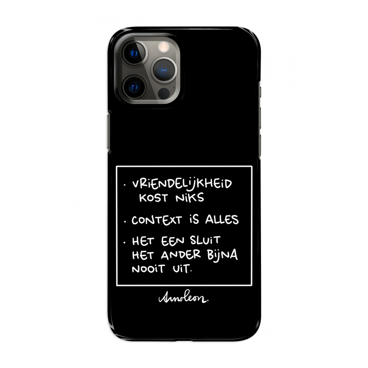 Mijn Motto's: Volledig geprint iPhone 12 Pro Hoesje