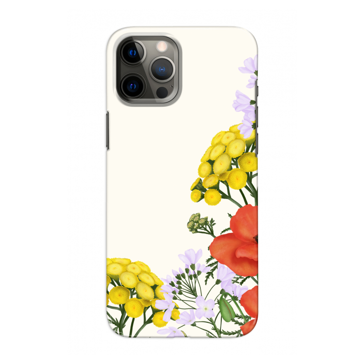 Wilde bloemen: Volledig geprint iPhone 12 Pro Hoesje