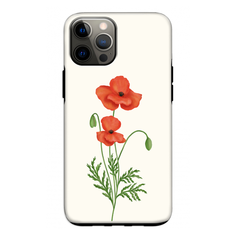 Red poppy: iPhone 12 Pro Tough Case