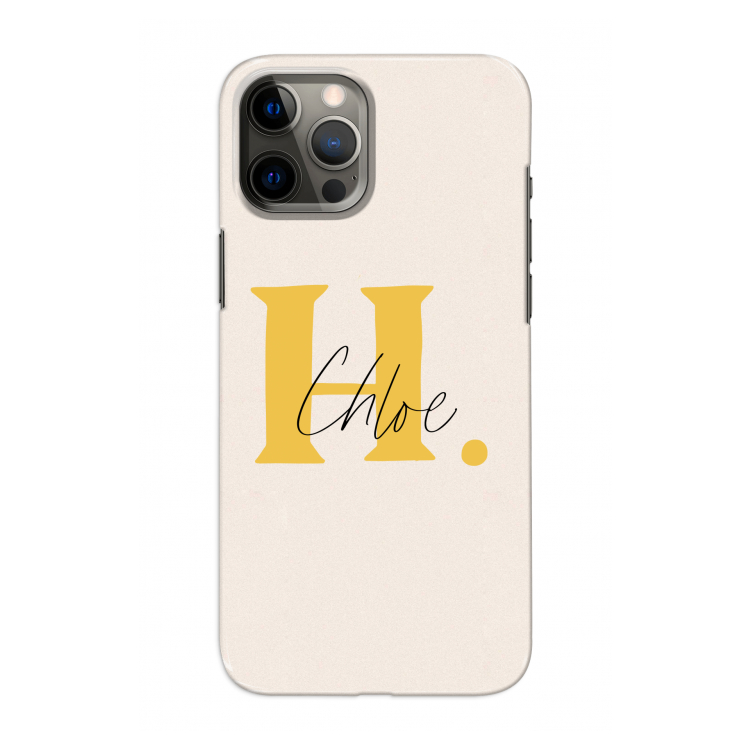 Amber Script: Volledig geprint iPhone 12 Pro Hoesje