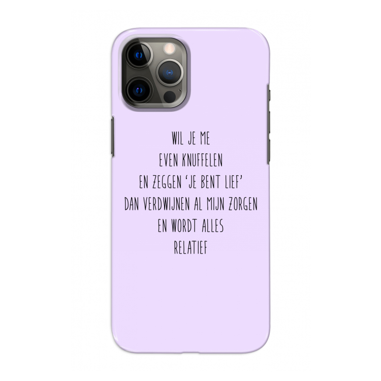 Relatief: Volledig geprint iPhone 12 Pro Hoesje