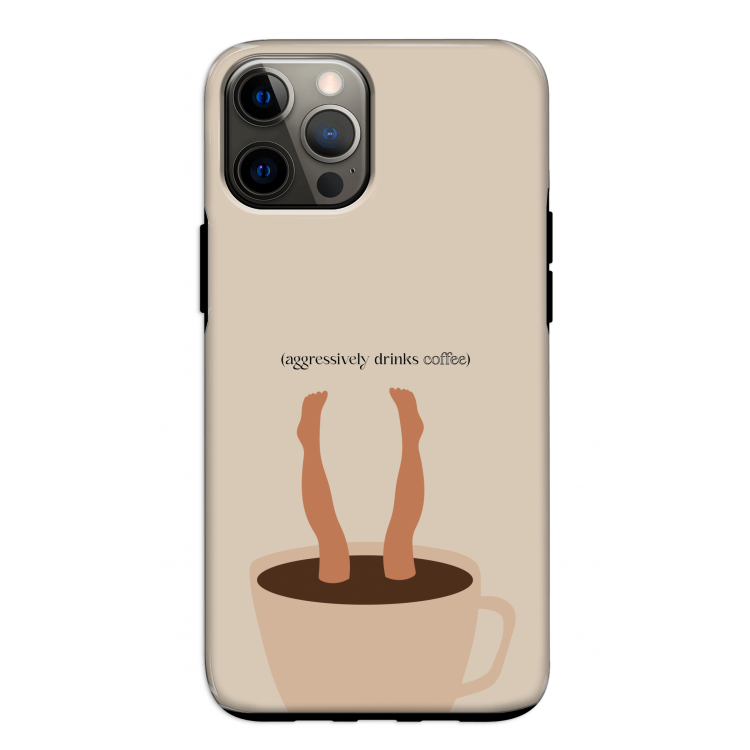 Aggressively drinks coffee: iPhone 12 Pro Tough Case
