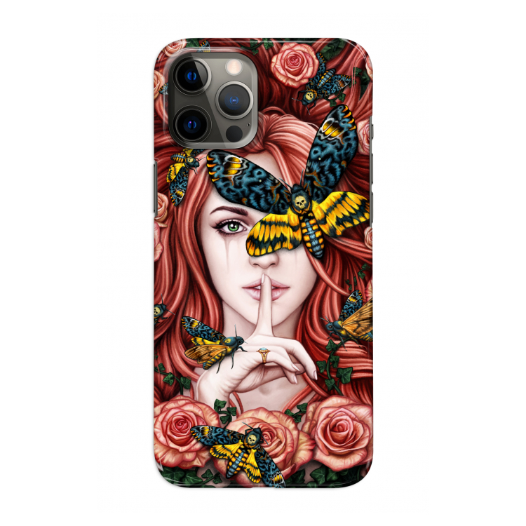 Lady Moth: Volledig geprint iPhone 12 Pro Hoesje