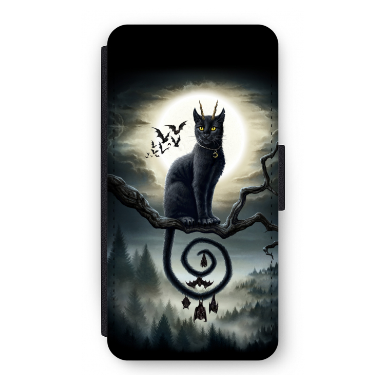 Moonlight Companions: iPhone 12 Pro Flip Hoesje