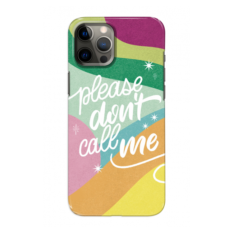 Don't call: Volledig geprint iPhone 12 Pro Hoesje