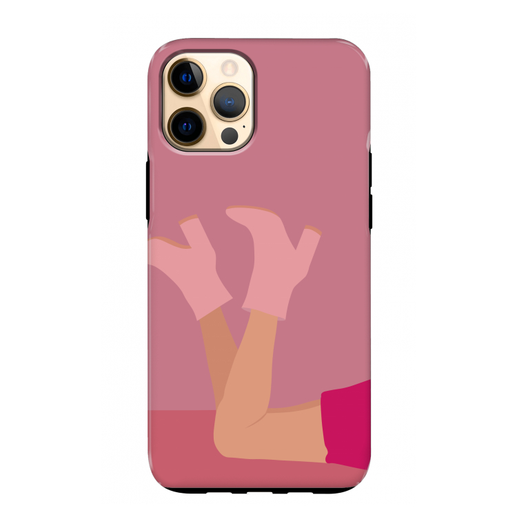 Pink boots: iPhone 12 Pro Max Tough Case