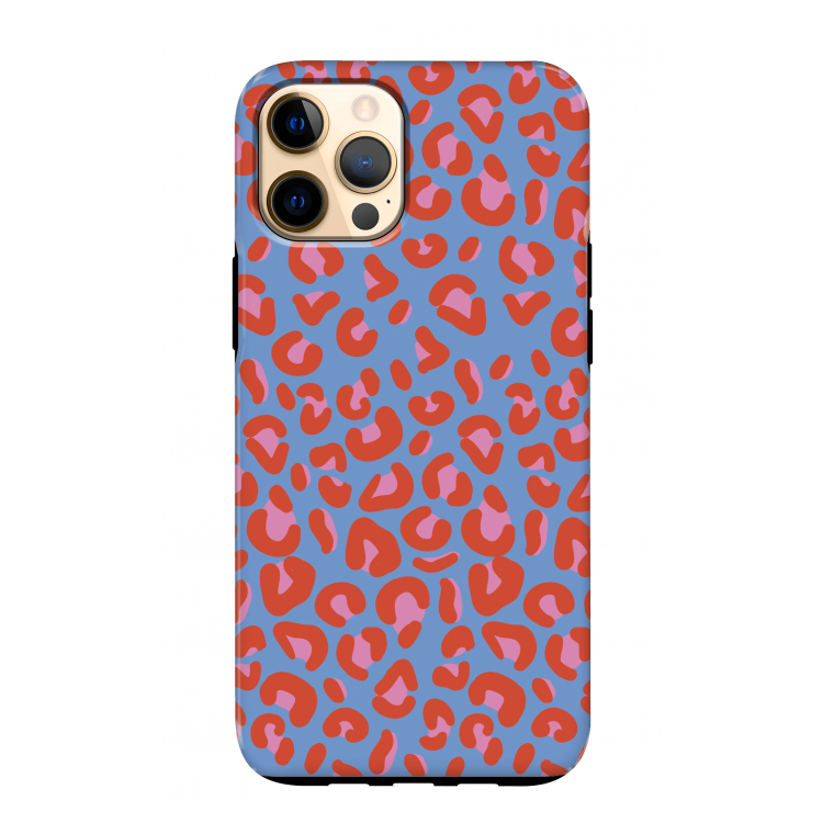 Leopard blue: iPhone 12 Pro Max Tough Case