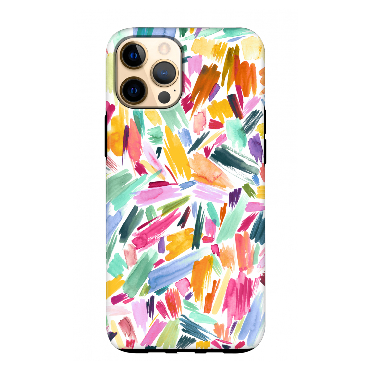 Watercolor Brushstrokes: iPhone 12 Pro Max Tough Case