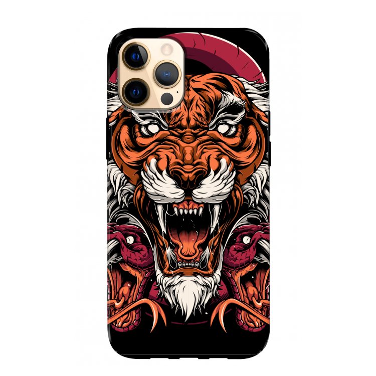 Tiger and Rattlesnakes: iPhone 12 Pro Max Tough Case
