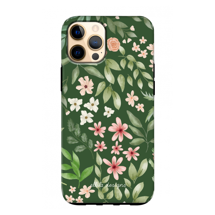 Botanical green sweet flower heaven: iPhone 12 Pro Max Tough Case