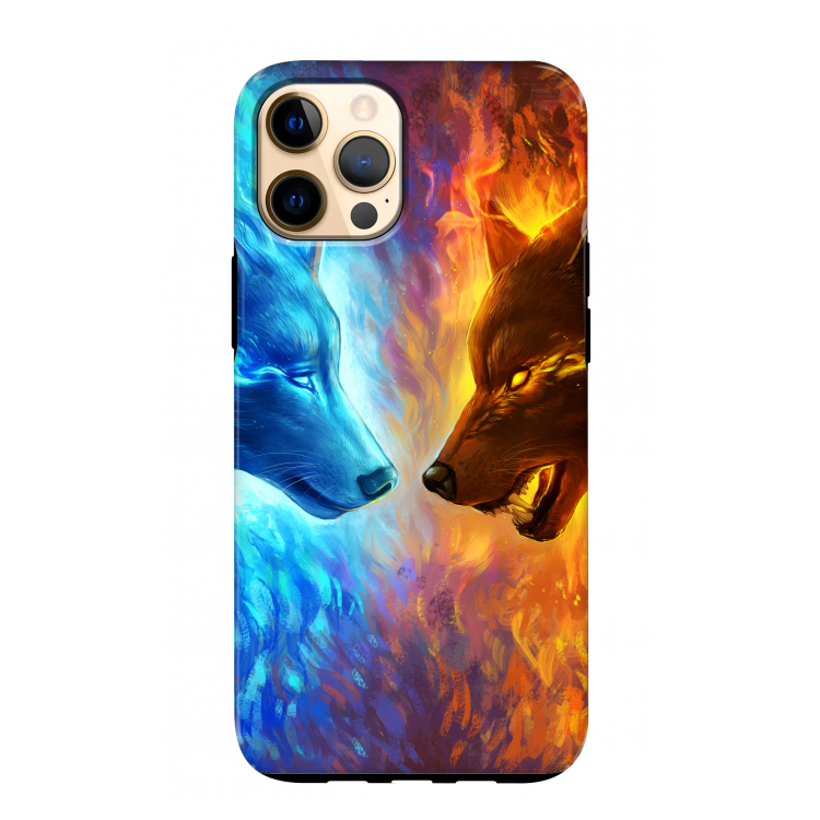 Fire & Ice: iPhone 12 Pro Max Tough Case