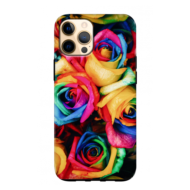Neon bloemen: iPhone 12 Pro Max Tough Case