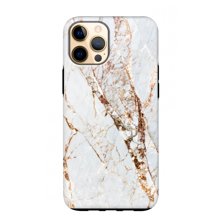 Goud marmer: iPhone 12 Pro Max Tough Case