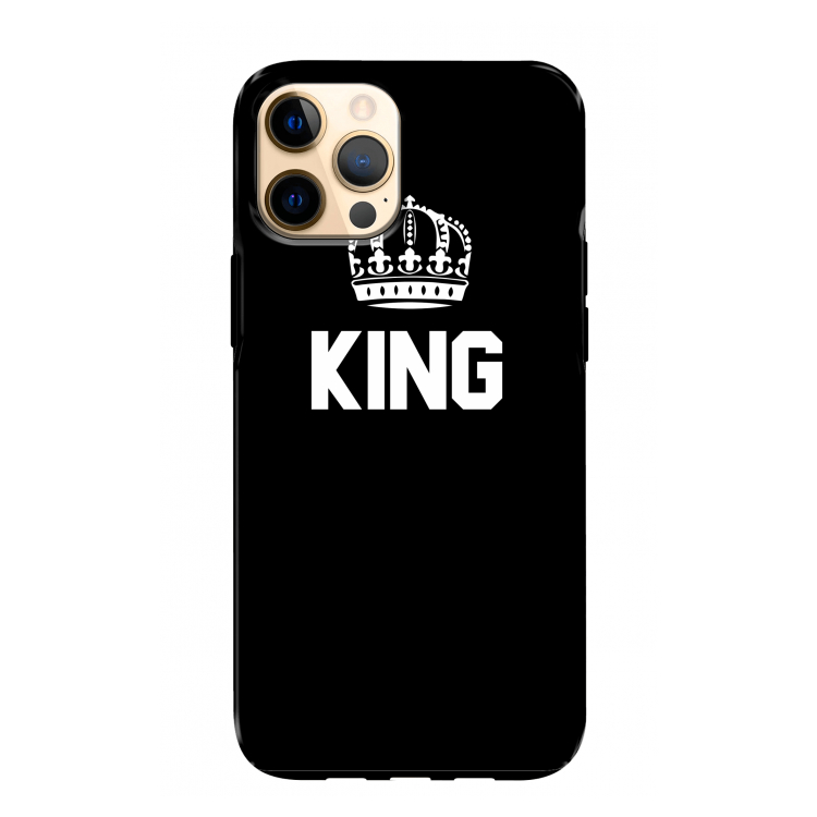 King zwart: iPhone 12 Pro Max Tough Case