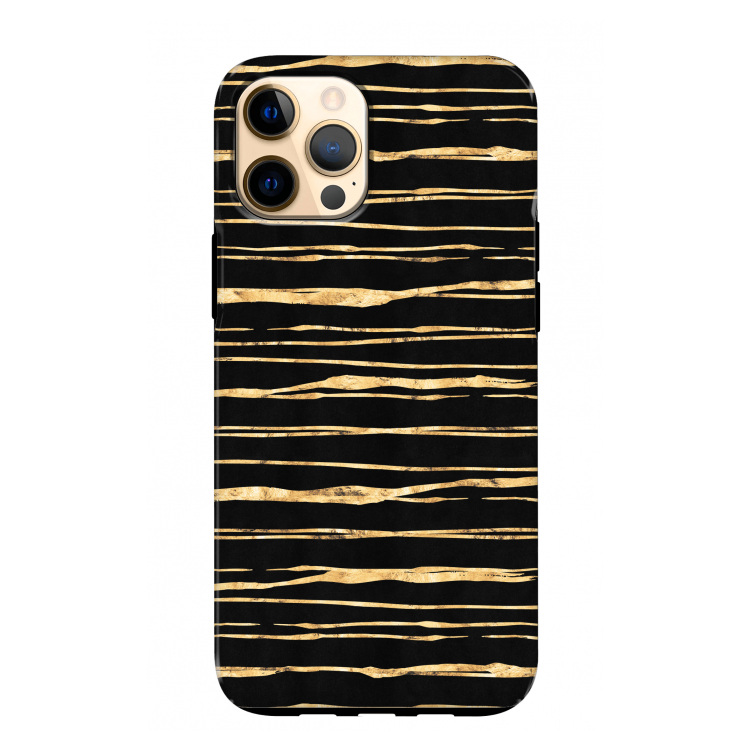 Gouden strepen: iPhone 12 Pro Max Tough Case