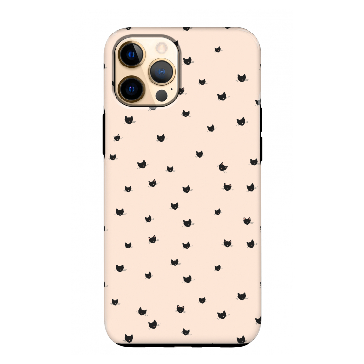 Kleine kattenkopjes: iPhone 12 Pro Max Tough Case