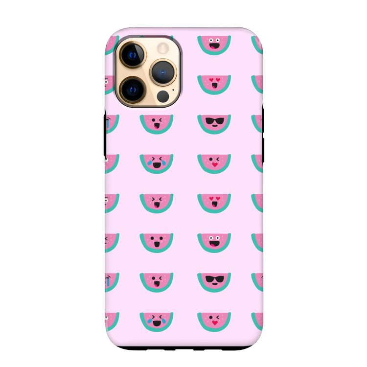 Smiley watermeloenprint: iPhone 12 Pro Max Tough Case
