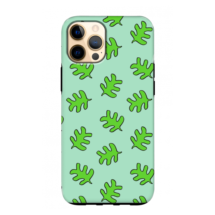 Groene blaadjes: iPhone 12 Pro Max Tough Case