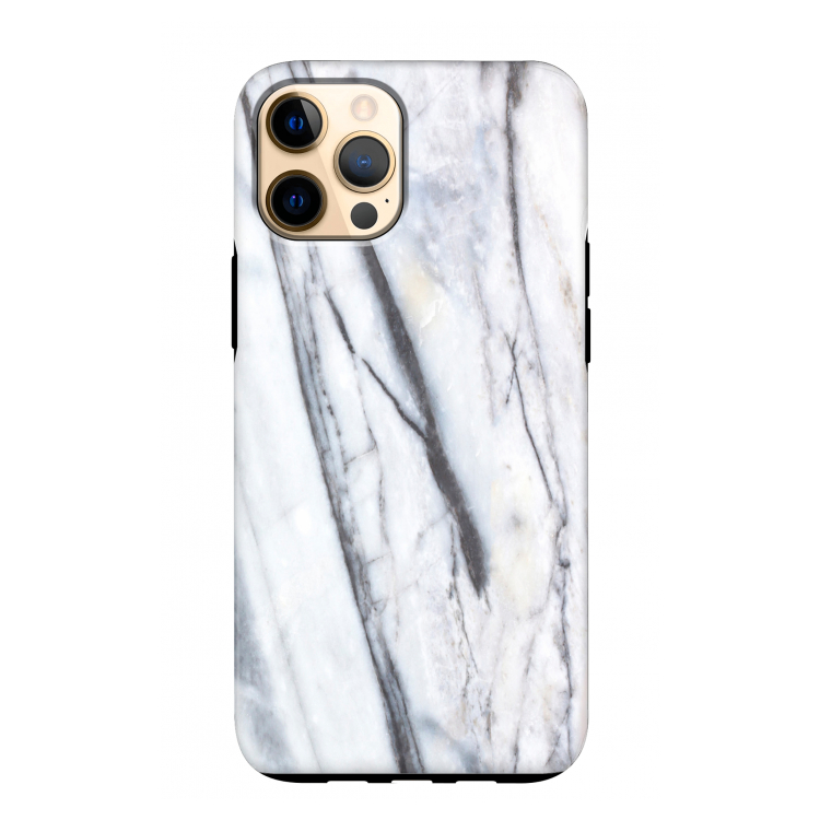 Gestreepte marmer: iPhone 12 Pro Max Tough Case