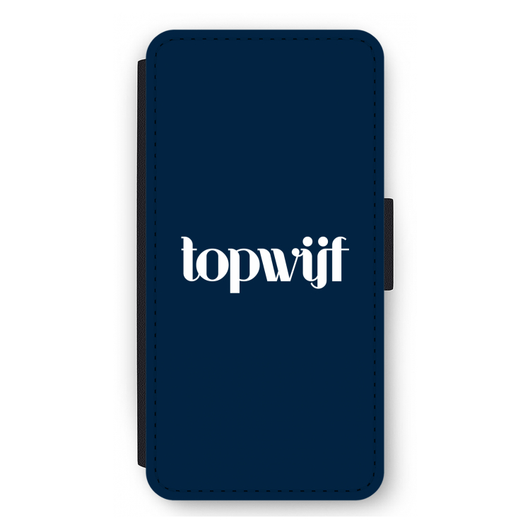 Topwijf Navy: iPhone 12 Pro Max Flip Hoesje