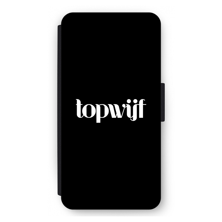 Topwijf Zwart: iPhone 12 Pro Max Flip Hoesje
