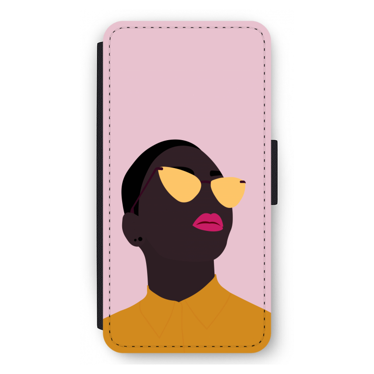 Yellow glasses: iPhone 12 Pro Max Flip Hoesje
